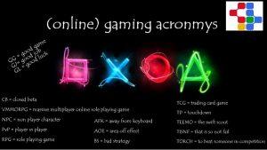 online gaming acronmys 