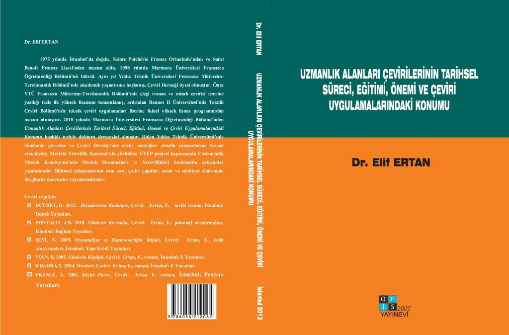Dr. Elif Ertan’ın yeni kitabı çıktı.