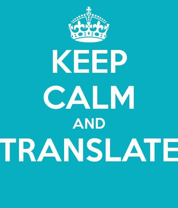 Keep Calm and Translate