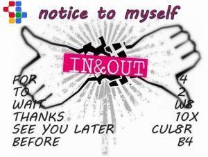 Notice to myself 