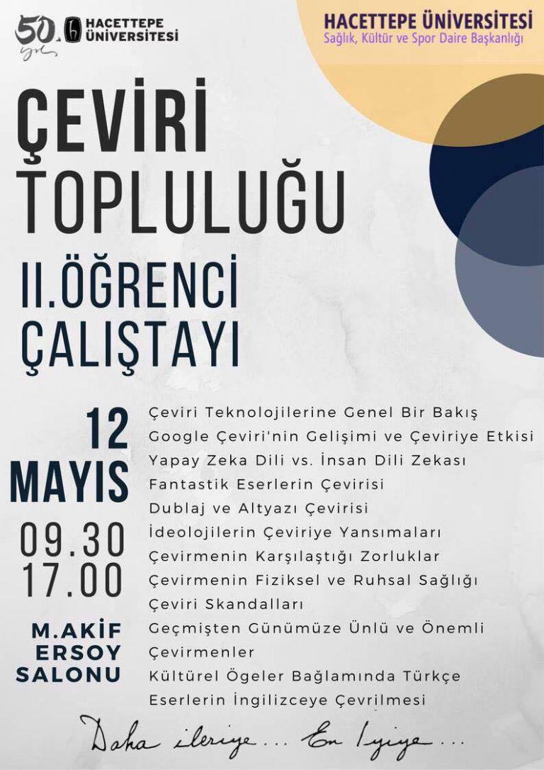 HÜÇEV II. Öğrenci Çalıştayı Bugün Gerçekleşti!