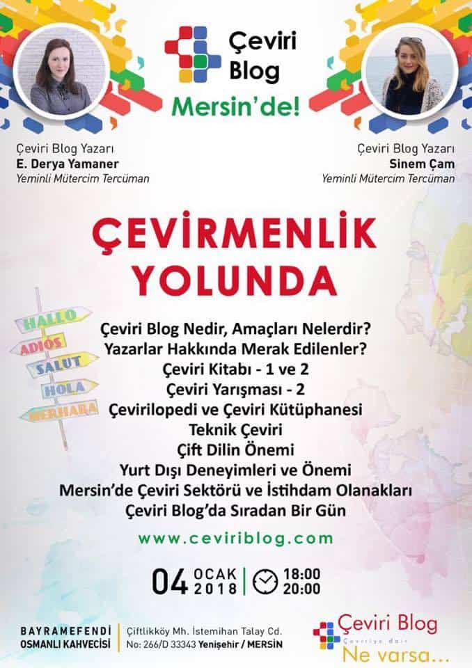 Çevirmenlik Yolunda Projesi: Çeviri Blog Mersin’de!