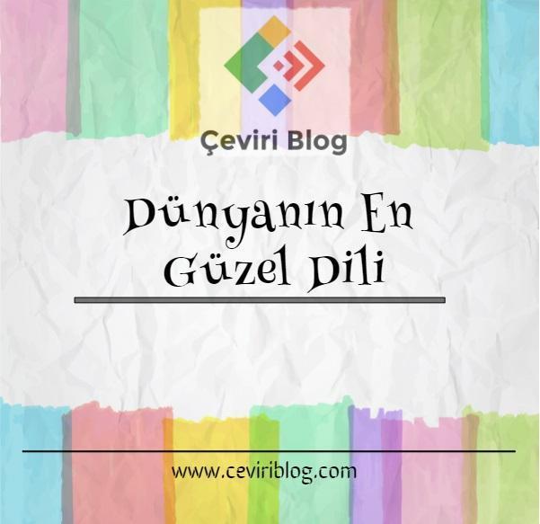 Dünyanın En Güzel Dili