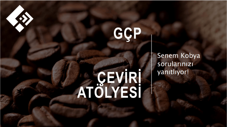 “GÇP Atölyeleri-1” Senem KOBYA ile Çeviri Sektörü