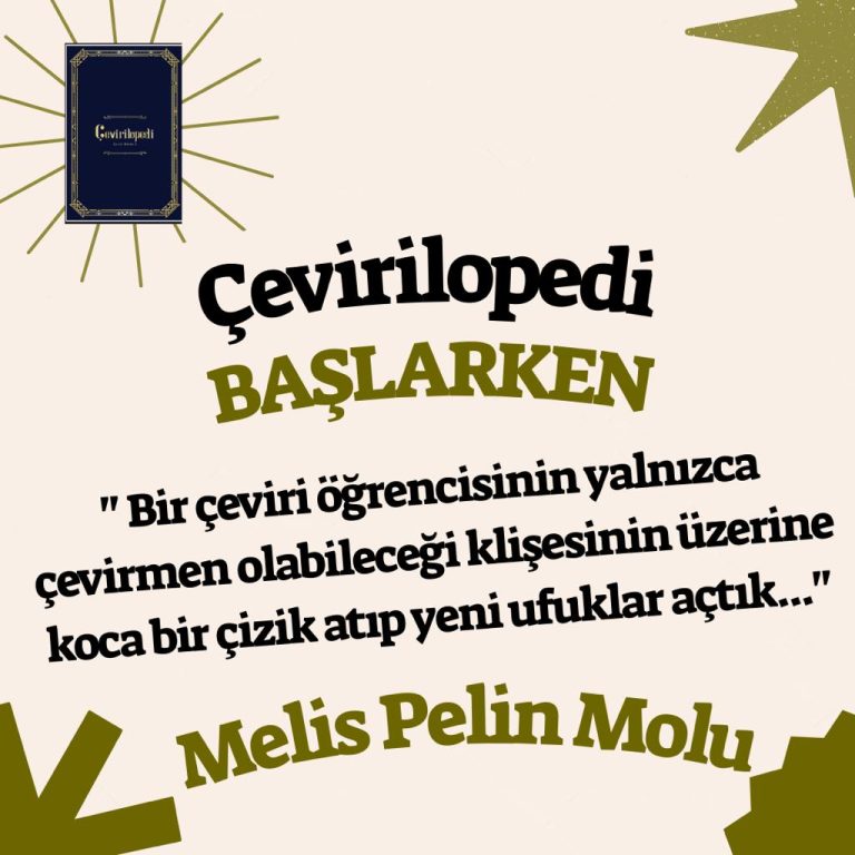 ÇEVİRİLOPEDİ: BAŞLARKEN